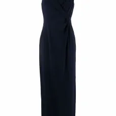 Приталенное платье макси без рукавов Приталенное платье макси без рукавов