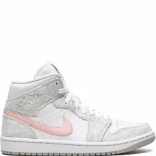 Кроссовки Air Jordan 1 Mid SE Heather Grey/Pink