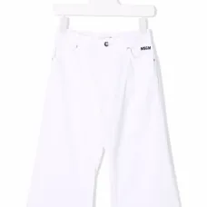 Широкие джинсы с логотипом