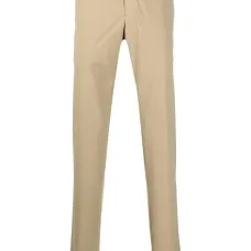 Брюки строгого кроя со складками