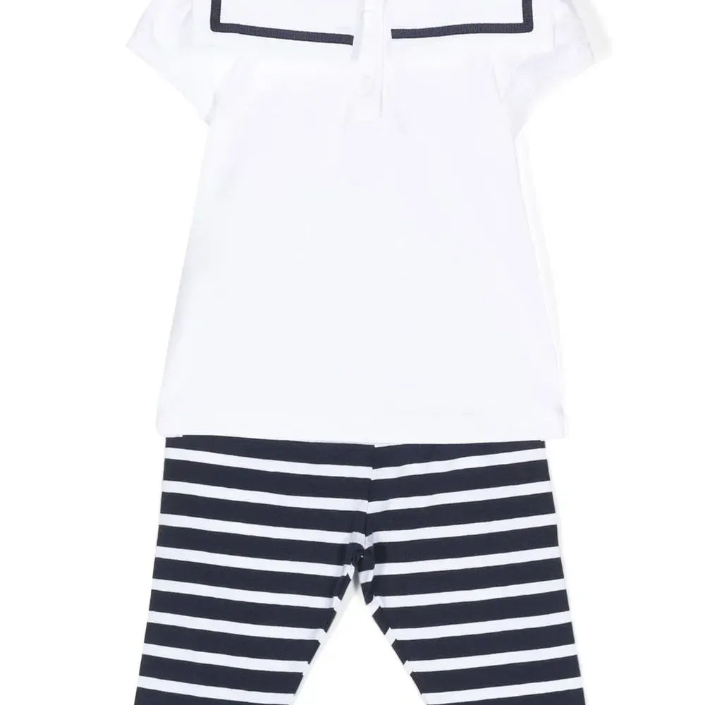 Комплект из топа и брюк с бантом