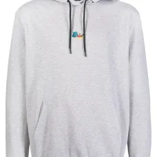 Худи с эффектом разбрызганной краски и логотипом