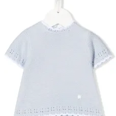 Трикотажный топ с короткими рукавами