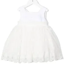 Платье А-силуэта с кружевной аппликацией Платье А-силуэта с кружевной аппликацией