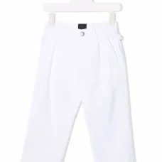 Брюки с вышитым логотипом