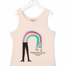 Топ из органического хлопка с графичным принтом