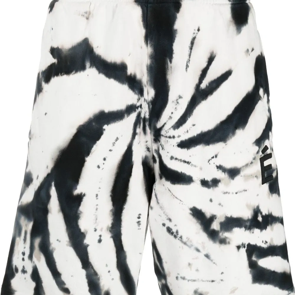 Шорты из органического хлопка с принтом тай-дай