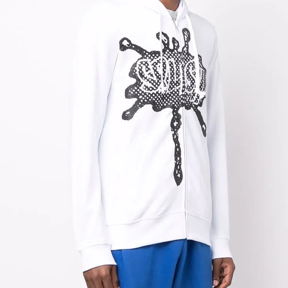 Худи с кулиской и графичным принтом