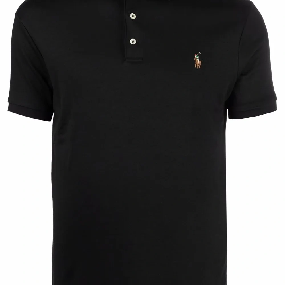 Рубашка-поло с вышитым логотипом