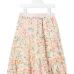 Юбка А-силуэта с цветочным принтом
