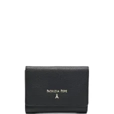 Кошелек из зернистой кожи с логотипом