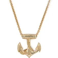 Колье с подвеской в форме якоря