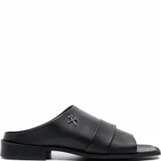 Сандалии из искусственной кожи с логотипом