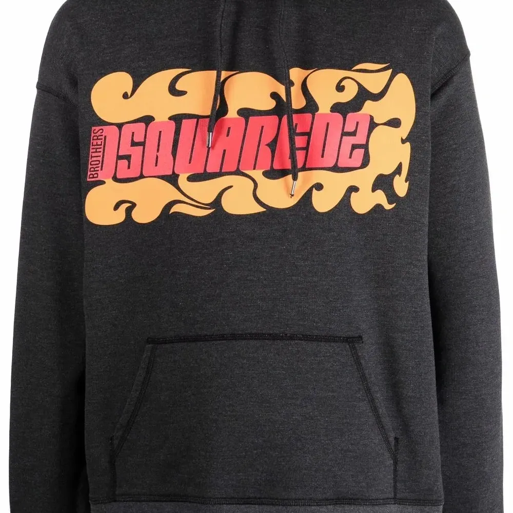 Худи свободного кроя с логотипом