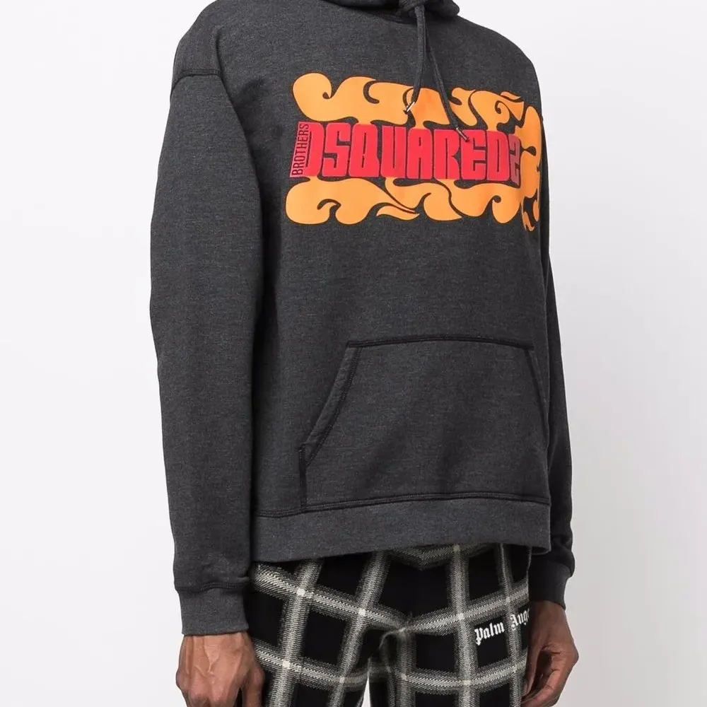 Худи свободного кроя с логотипом