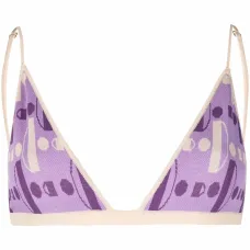 Трикотажный бюстгальтер с треугольными чашками