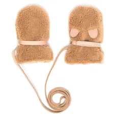 Варежки с мехом