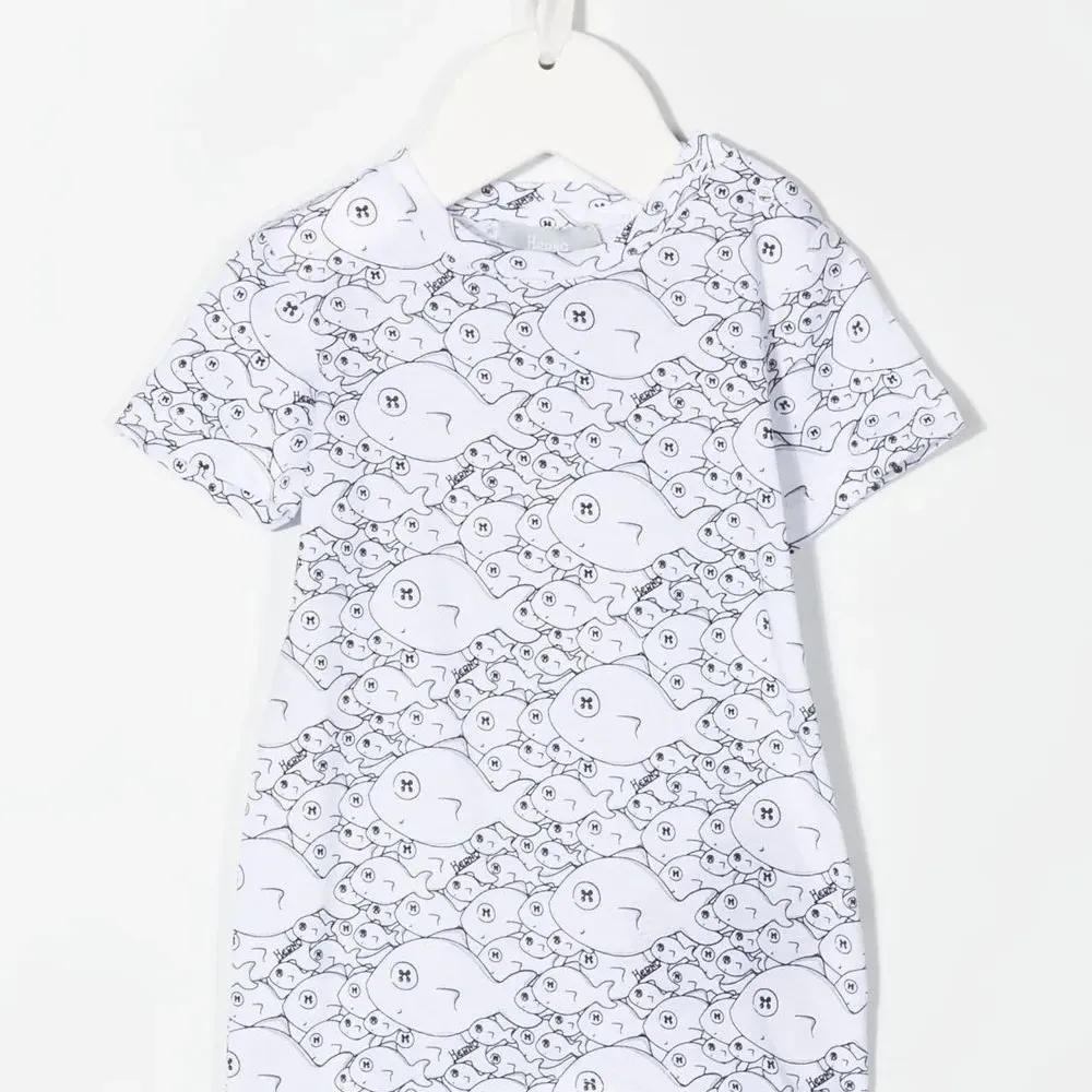 Комплект для новорожденного с принтом