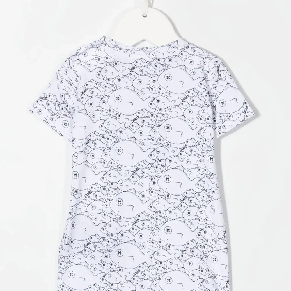 Комплект для новорожденного с принтом