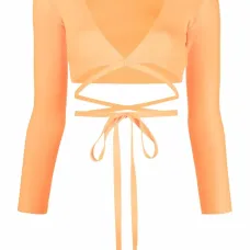 Укороченный топ с запахом