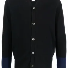 Шерстяной кардиган в двух тонах