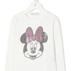 Футболка с узором и стразами