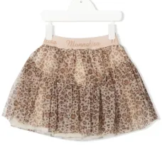 Пышная юбка с анималистичным принтом