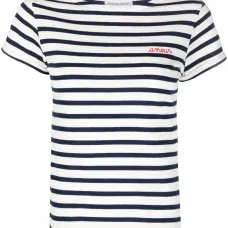 Футболка из органического хлопка в полоску Футболка из органического хлопка в полоску