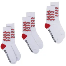 Комплект из трех пар носков с принтом Angry