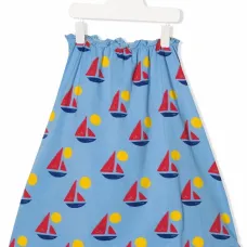 Юбка А-силуэта с принтом