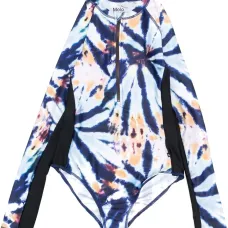 Купальник с принтом тай-дай