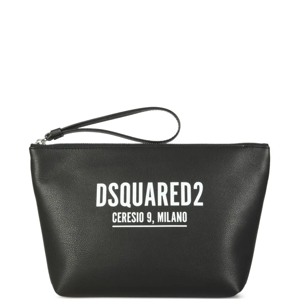 Клатч на молнии с логотипом Клатч на молнии с логотипом