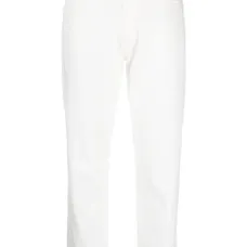 Укороченные джинсы прямого кроя