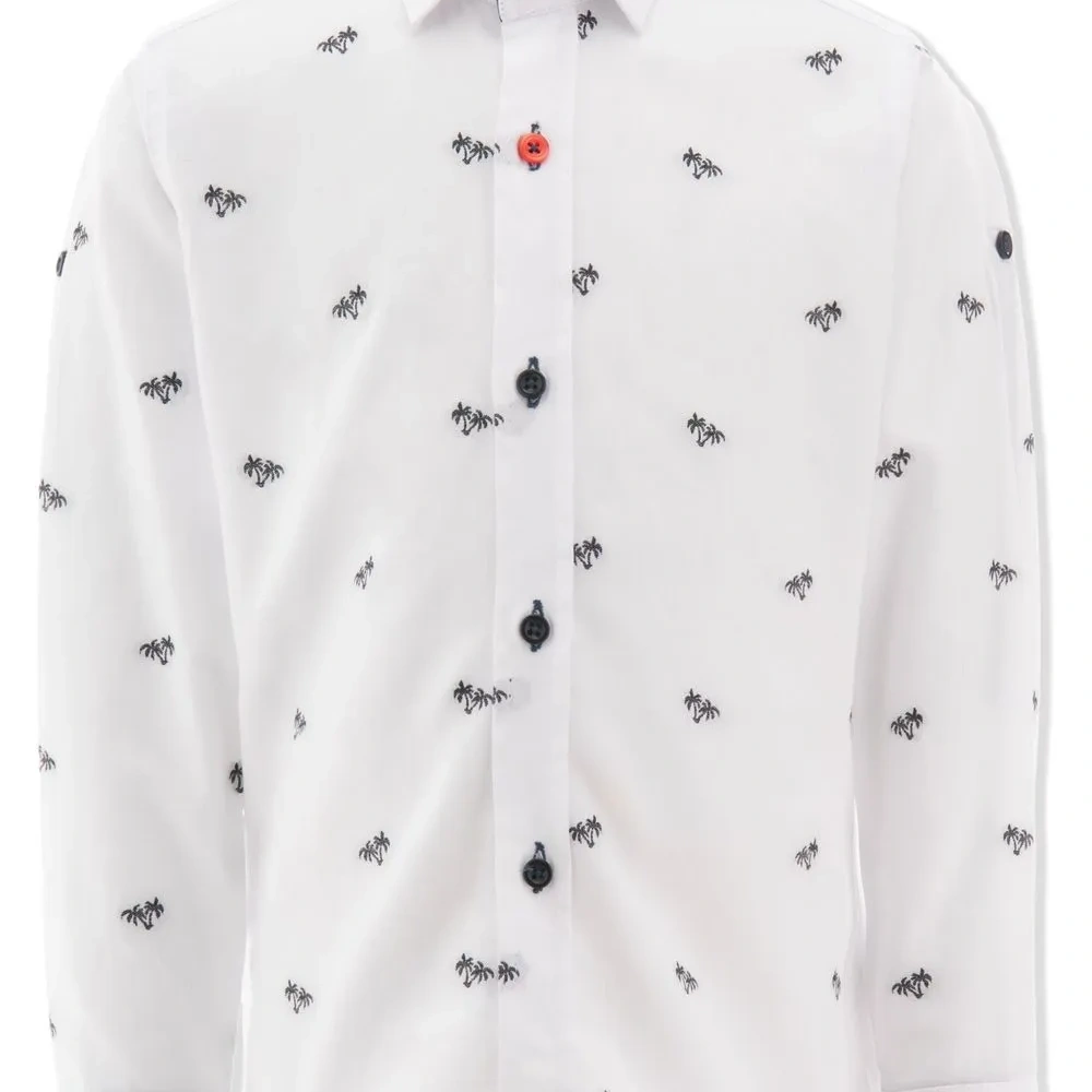 Рубашка из органического хлопка с принтом Рубашка из органического хлопка с принтом