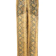 Брюки со змеиным принтом и пайетками Брюки со змеиным принтом и пайетками