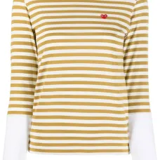 Полосатая футболка с длинными рукавами