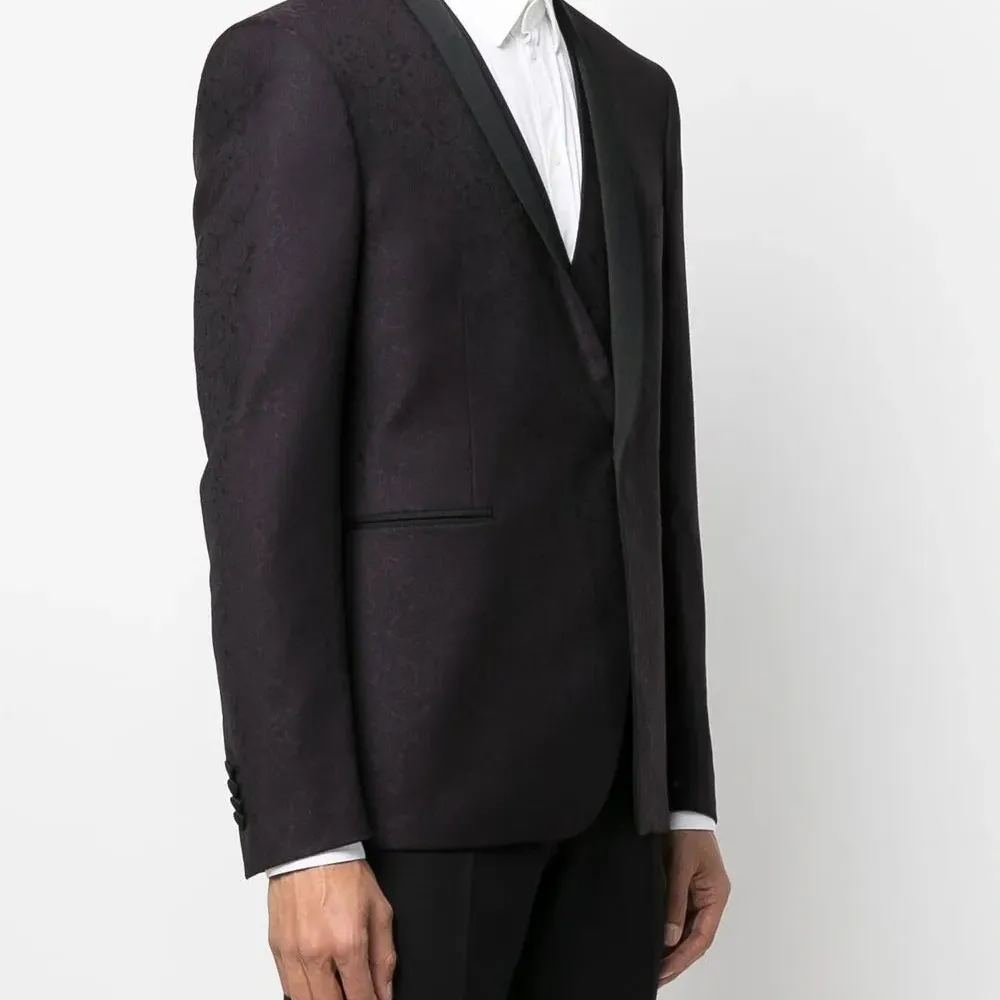 Однобортный пиджак с узором пейсли