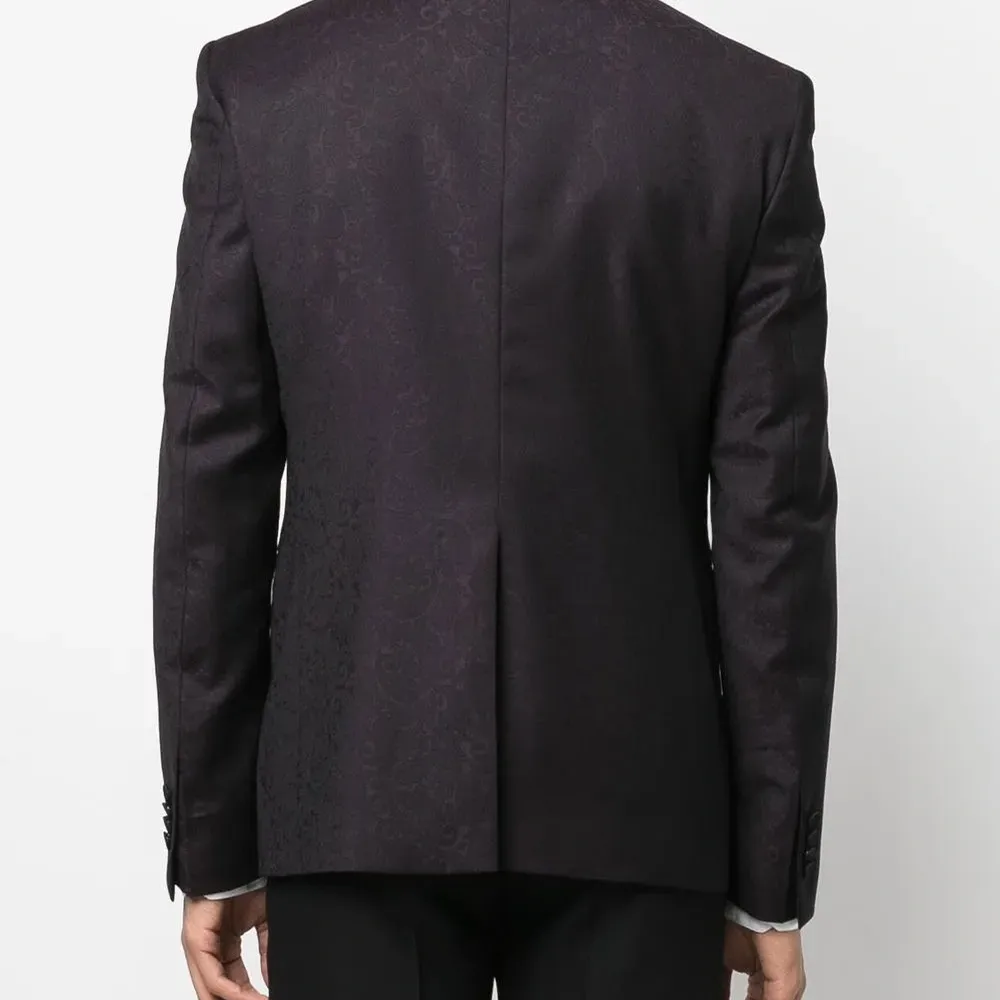 Однобортный пиджак с узором пейсли