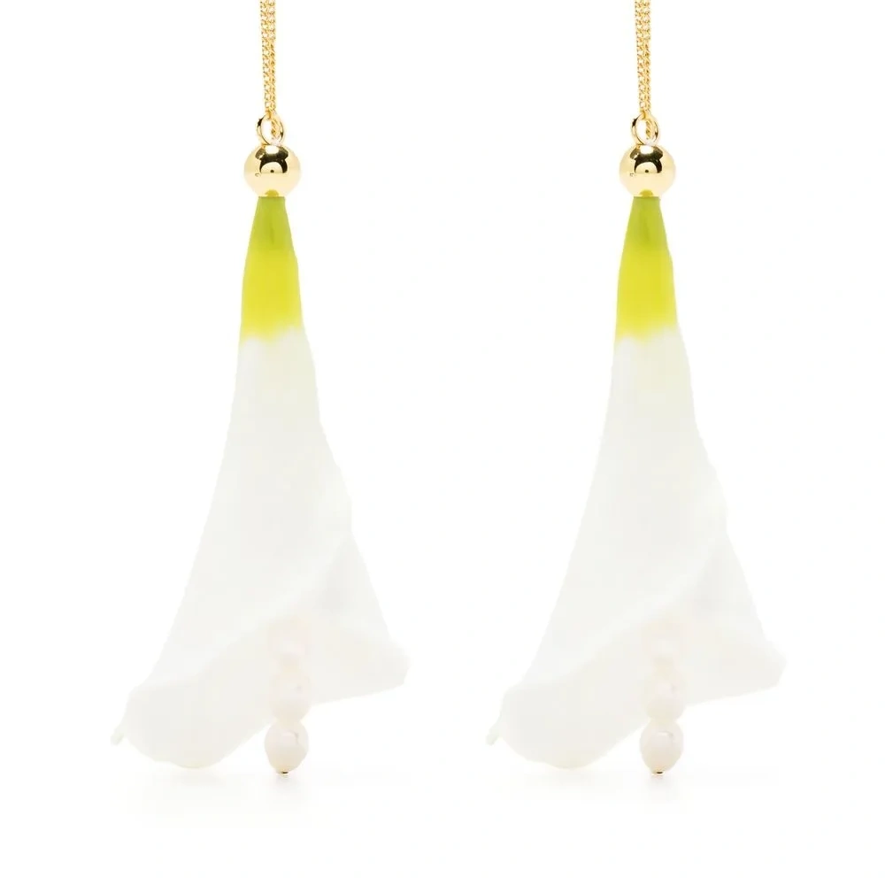 Серьги с цветочным декором