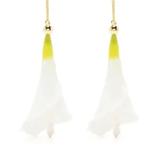 Серьги с цветочным декором