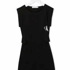 Платье без рукавов с логотипом Платье без рукавов с логотипом