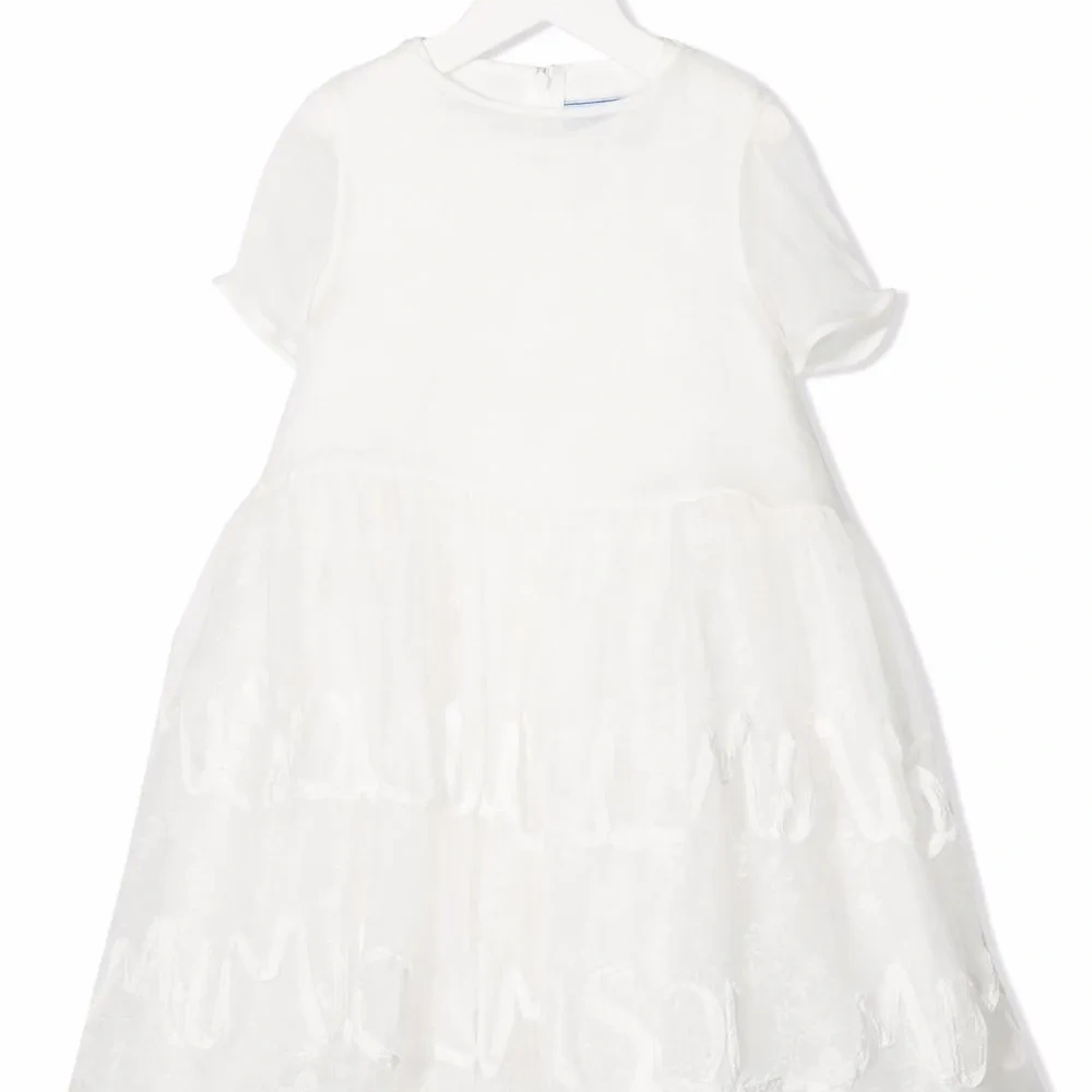 Платье миди с кружевом