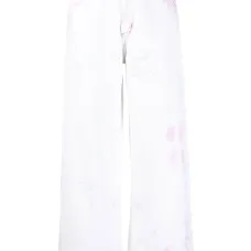 Широкие брюки с принтом тай-дай