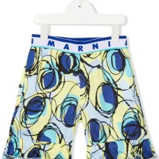 Спортивные шорты с абстрактным принтом