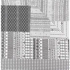 Шарф с графичным принтом