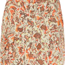 Жаккардовая мини-юбка с цветочным узором