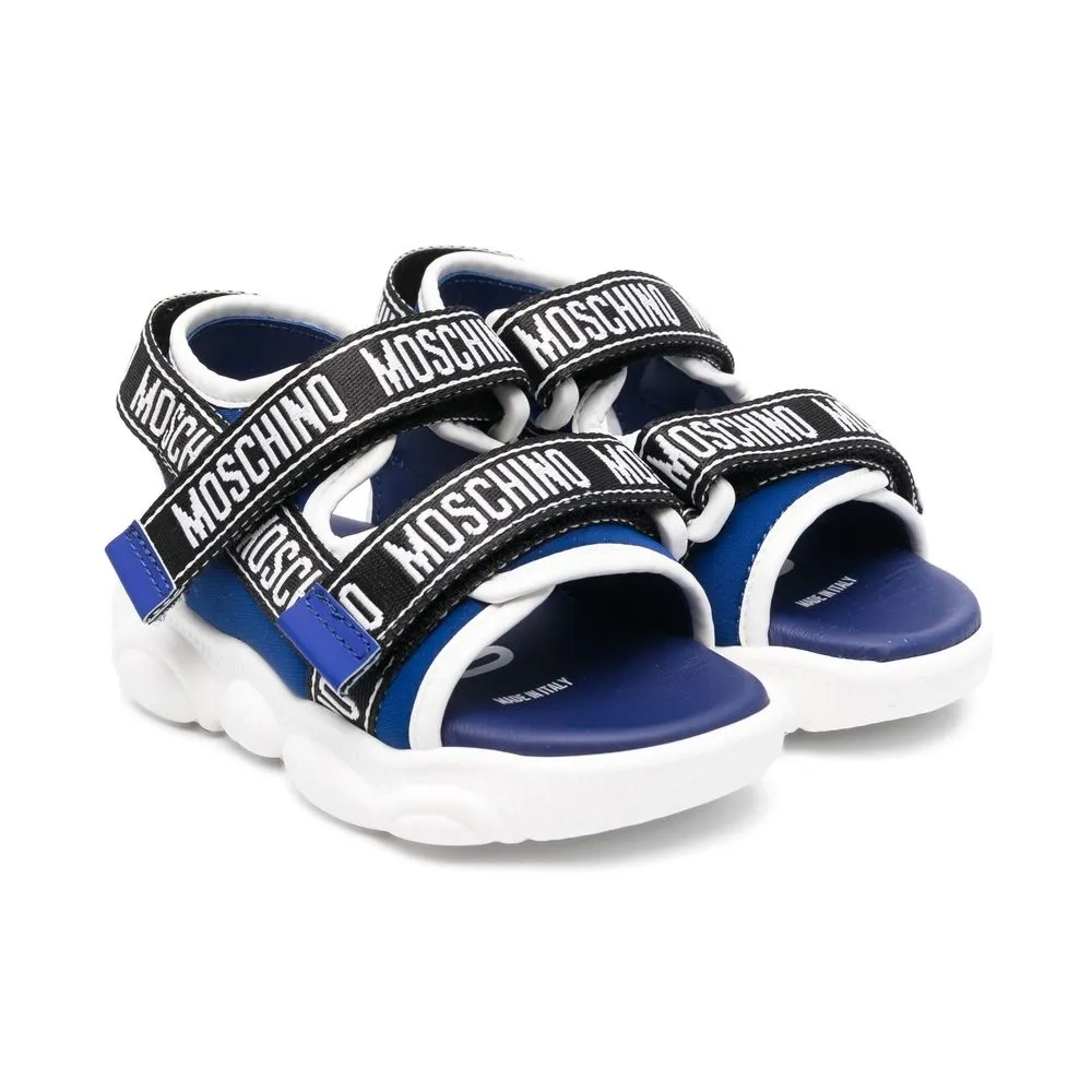 Сандалии на липучках с логотипом