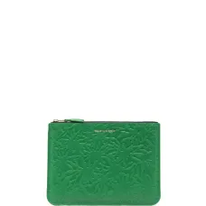 Кошелек на молнии с тиснением