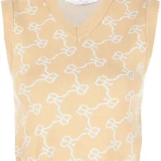 Трикотажный топ с монограммой