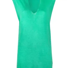 Свитер без рукавов с V-образным вырезом